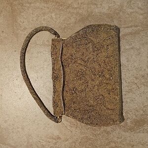 Vintage Hand Beaded Evening Purse